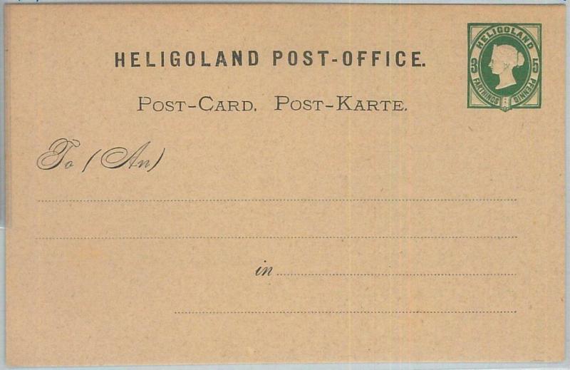 77652 - GERMANY Heligoland  - Postal History - STATIONERY CARD :  P1