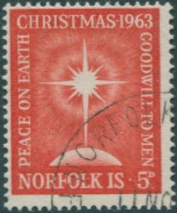 Norfolk Island 1963 SG50 5d Christmas star FU