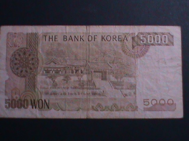 ​KOREA-2002- BANK OF KOREA-5000 WON- CIRCULATED-VF  WE SHIP TO WORLDWIDE -