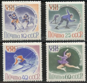 Russia Scott 2300-03 MF-VFNHOG - 1960 Squaw Valley Winter Olympics - SCV $2.75