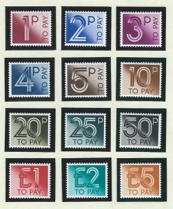 Great Britain MNH sc J92-J103