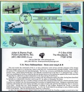 Amazing Pugh Designed/Painted US Navy Submarines FDC...79 of 127 created!