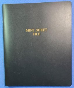 Harco Mint Sheet File -Vinyl Cover - 14 pages, holds 42 sheets - 10x12 inches 