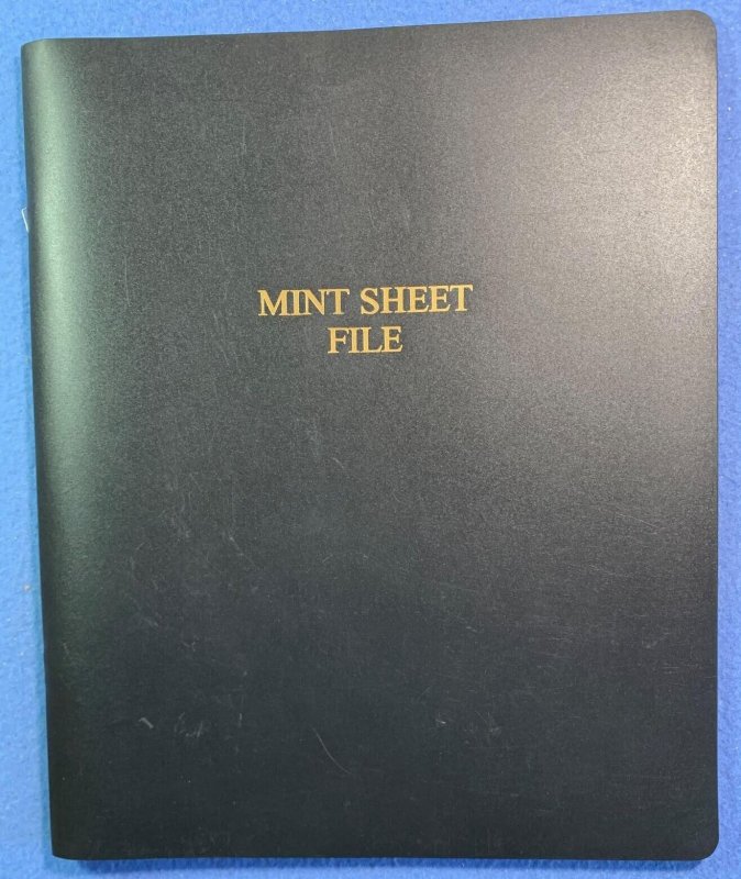 Harco Mint Sheet File -Vinyl Cover - 14 pages, holds 42 sheets - 10x12 inches 