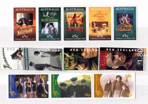 Cinema Sets x 3 Australia 1995 New Zealand 1996 Ireland 1996 MNH X5149