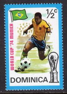 Dominica 395 Soccer MNH VF