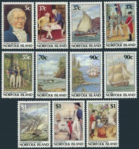 Norfolk 426-436, MNH. Mi 429-439. Visit of Jean La Perouse, 200, 1987-88. Ships.