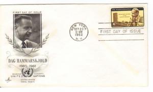 US 1203 (Me-3) 4c Dag Hammarskjold on FDC Artcraft Cachet ECV $5.00