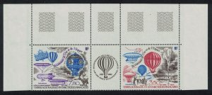 FSAT TAAF Manned Flight 2v Top Strip 1984 MNH SG#190-191 MI#192-193