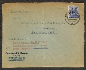 GERMANY 9N13 STAMP MARKS & CLERK BERLIN TO NY COVER 1949