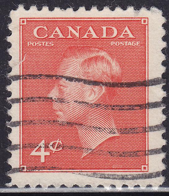 Canada 306 King George VI with Postes-Postage 1951