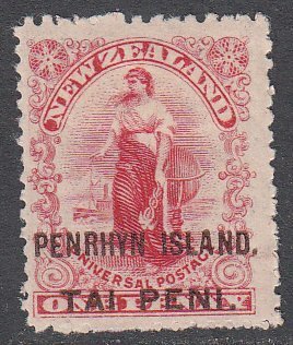 Penrhyn Island 2 MNG CV $3.75