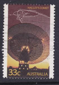 Australia #982 1986 Appearance of Halley's Comet- used 33c