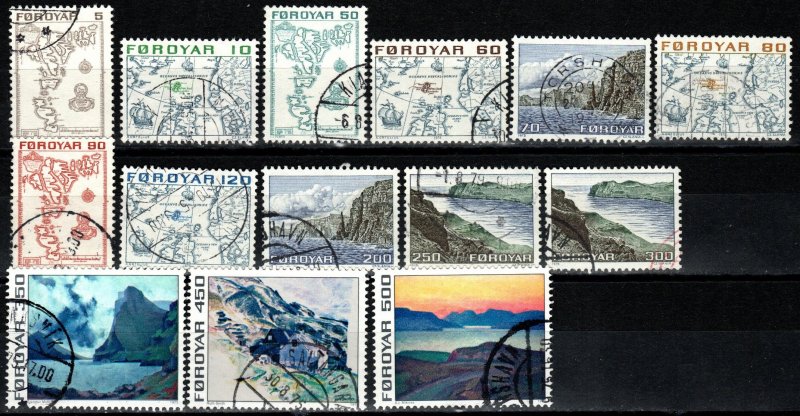 Faroe Islands #7-20  F-VF Used CV $9.40 (X5634)