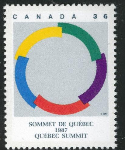 Canada Scott 1146 MH* Francophone summit Quebec 1987 