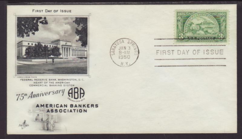 US 987 Bankers 1950 Artcraft U/A FDC