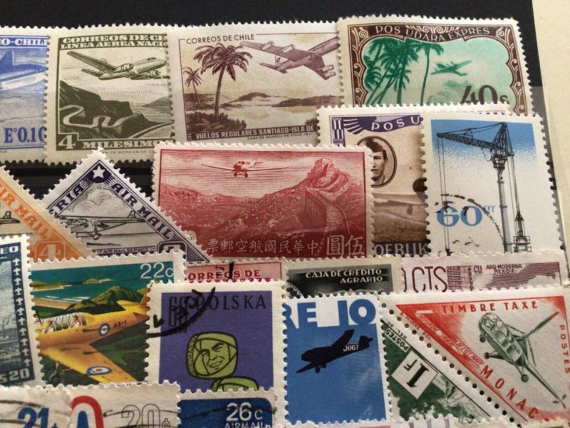 Worldwide Air related mint never hinged & used stamps Ref A4595