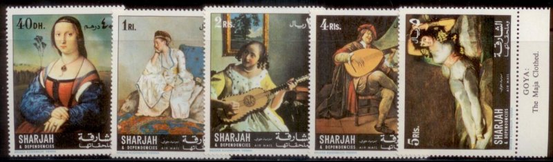 Sharjah 1967 385,388,389,391,392 MNH L189