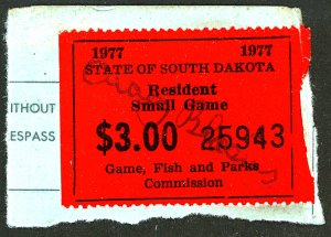 U.S. #SOUTH DAKOTA 4A18 USED