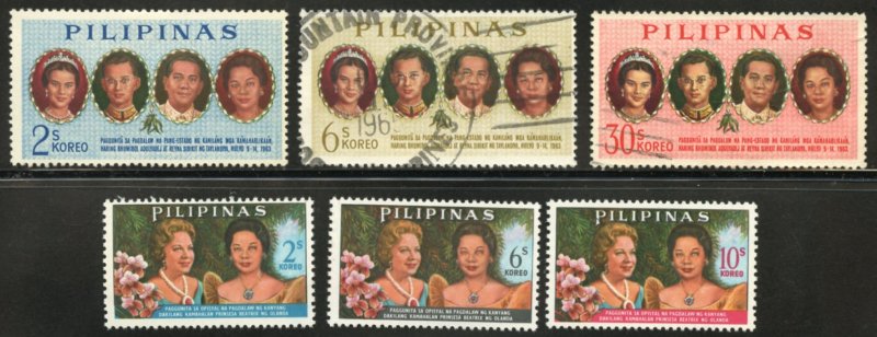 Philippines Scott 928-33 - 928, 931-33 Unused VFHOG, 929-30 UVFH - SCV $1.60