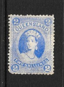   QUEENSLAND 1882-95    2/-    QV   MLH    SG 152