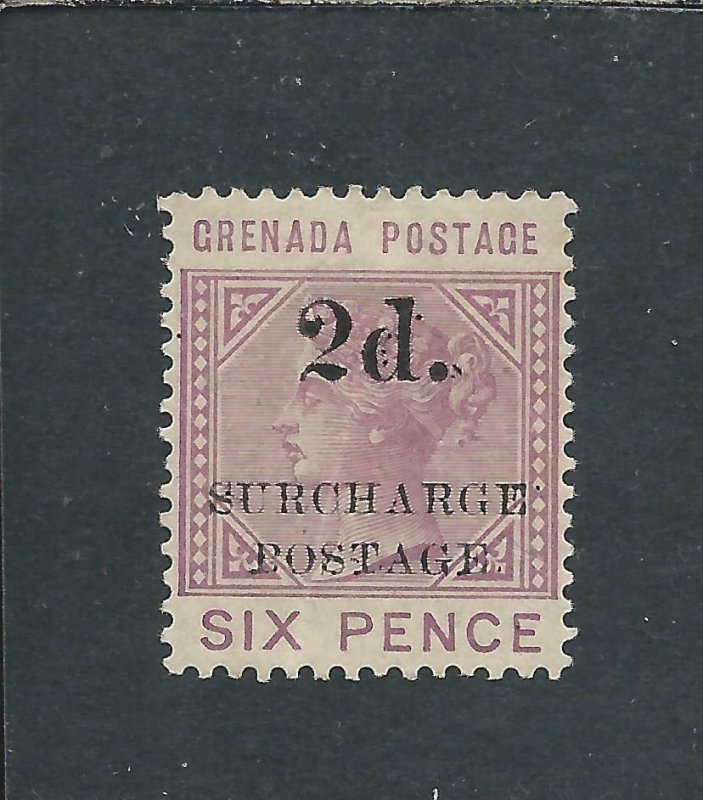 GRENADA POSTAGE DUE 1892 2d on 6d MAUVE MM SG D6 CAT £200