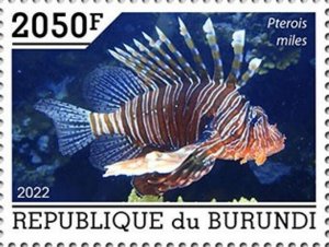 Burundi - 2022 Devil Firefish - Stamp - BUR2201089a