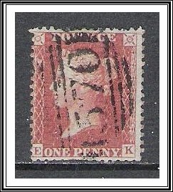 Great Britain #12 (EK) Penny Red Used