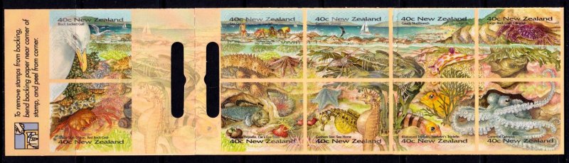 New Zealand 1996 Seashore 'Self-adhesive' Complete Mint MNH Booklet...