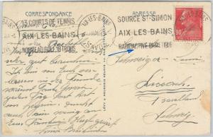 59882 - FRANCE - POSTAL HISTORY: POSTMARK 1928 -  GOLF  Tennis RADIOACTIVITY