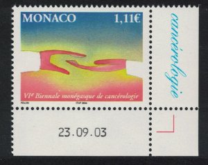 Monaco 6th Biennial Oncological Meeting SE Corner 2004 MNH SG#2644 MI#2678