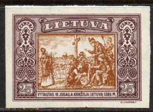 Lithuania Sc #267a Mint Hinged Imperforate