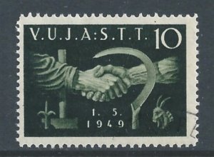 Trieste Zone B #4 Used Labor Day 1949 - Clasped Hands