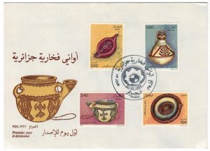 Algeria 1984 FDC Stamps Scott 735-738 Folklore Traditional Pottery