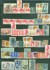 Bargains galore France 75 used stamp collection #11