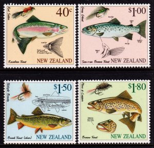 New Zealand 1997 Fly Fishing Complete Mint MNH Set SC 1441-1444