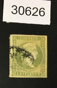 CUBA STAMPS # 10a EMERALD IMPERF USED $100 LOT #30626