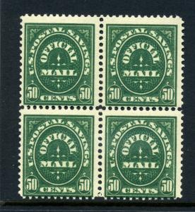 Scott #O122 Official Stamp  Mint Block NH (Stock O122-15)