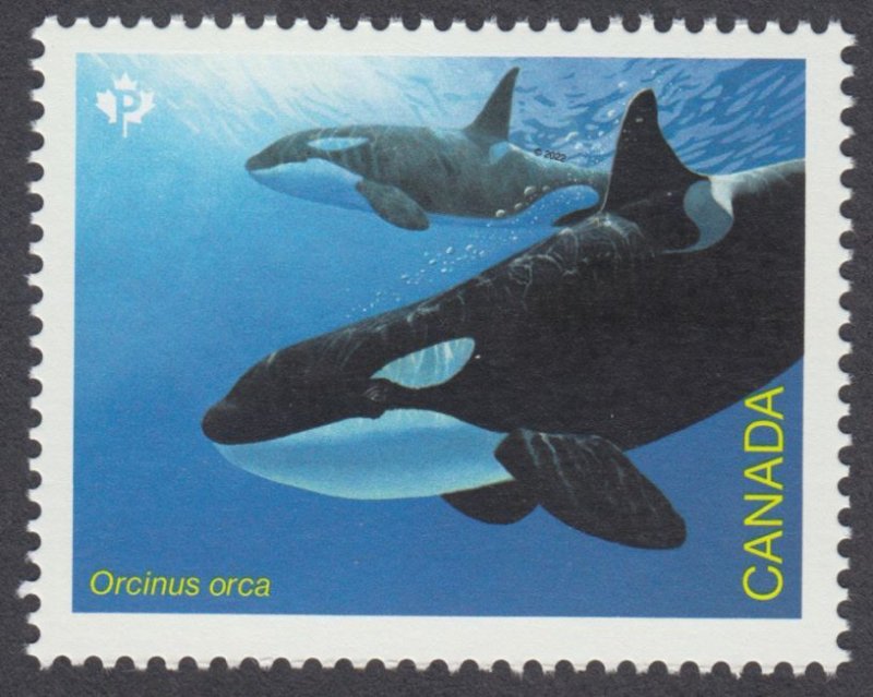 Canada - #3327a Endangered Whales From Souvenir Sheet  - MNH