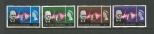 Cayman Islands 1966 Churchill Commemoration Light Mounted Mint Set SG 188/91