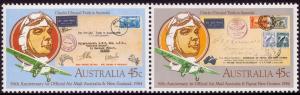 Australia 1984 50th Anniv First Official Airmail Flights Set of 2 SG903-904 MNH