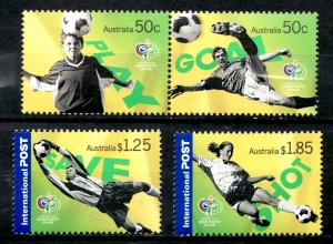 2006 Australia  Sc #2518-21 - FIFA World Cup Soccer in Germany   MH stamps Cv$7