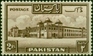 Pakistan 1954 2R Chocolate SG39a P.13 Fine MM