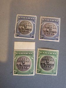 Stamps Bahamas Scott #126-127a never hinged