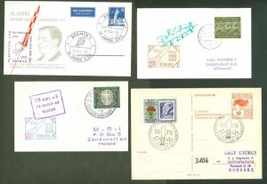 ROCKET MAIL COVERS - Collection of 30 w/labels or signed VF