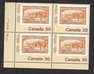 CANADA SC# 910 F-VF MNH 1982 INSCRIP BK/4 LL