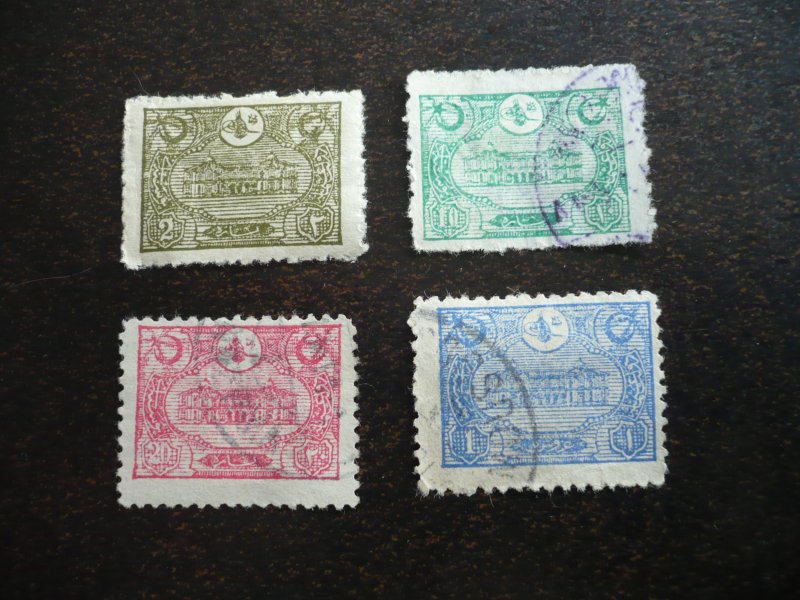 Stamps - Turkey - Scott# 237, 239-241 - Used Partial Set of 4 Stamps