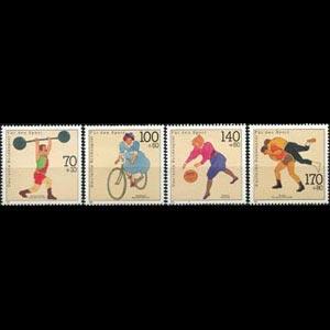 GERMANY 1991 - Scott# B701-4 Sports Set of 4 NH