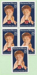 US #2449, MNH, Blk/4 + 1