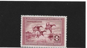 United States Scott RW2 1935 F/VF Unused Hinged 2021 cv $375